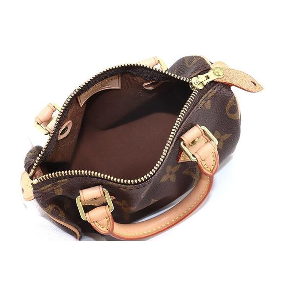 Louis Vuitton Monogram Mini Speedy Hand Bag Brown - Picture 6 of 8